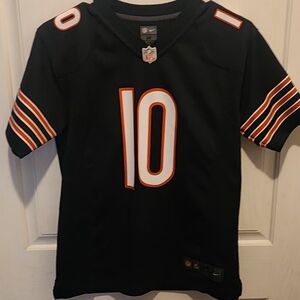 NFL Chicago Bears Trubisky 10 Black Jersey with Orange and White Details Youth
